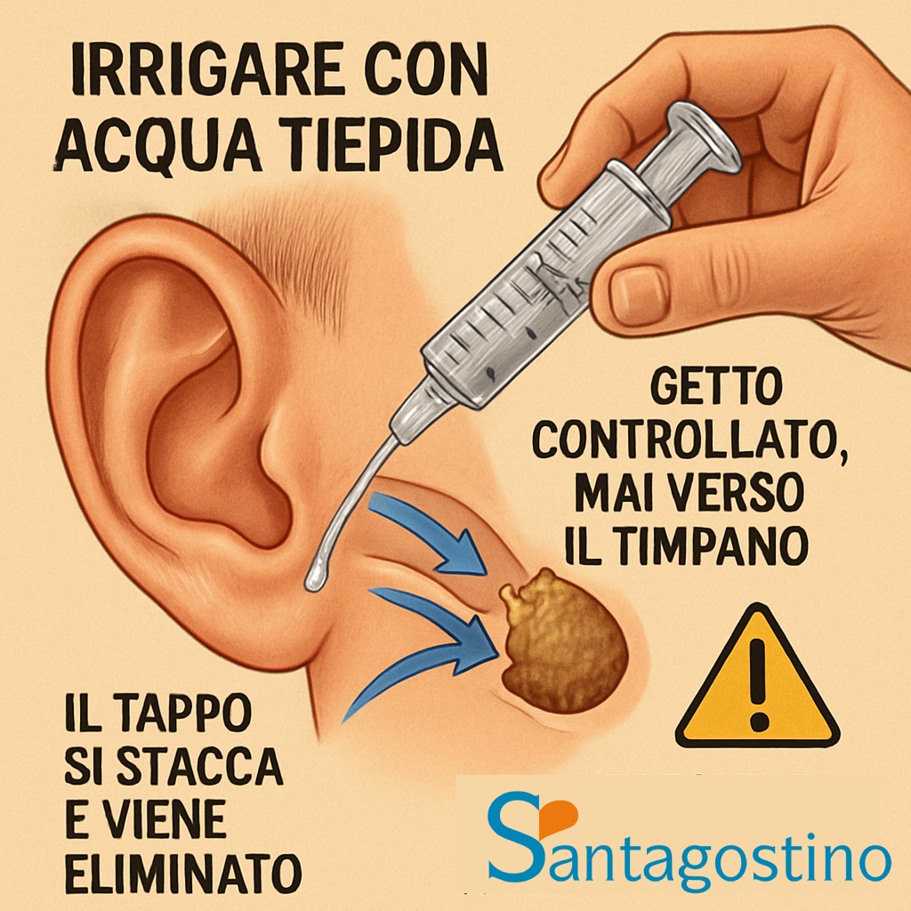 eliminazione tappo di cerume santagostino monza